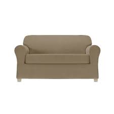 2pc Chenille Stretch Loveseat Slipcover