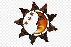 Metal Moon Sun Star Wall Sculpture