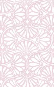 Pink Fan Pattern Wallpaper Art Deco