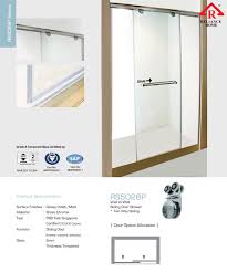 Frameless Shower Screen Rs5028p