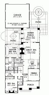 Narrow Lots Rear Garage House Plans