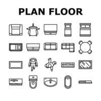 Floor Plan Icons Vector Art Icons And