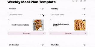 Create Manage Meal Plans Tutorial