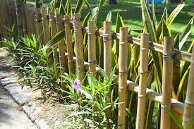 Creative Garden Fence Made Of Bamboo