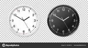 White And Black Wall Office Clock Icon