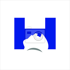 Letter H Logo Australia Map Symbol