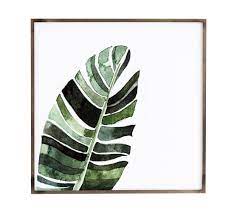 Banana Leaf Botanical Print Framed