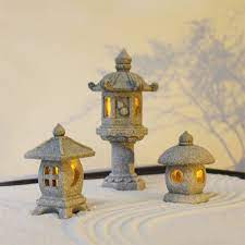 Miniature Stone Lantern Decor Zen