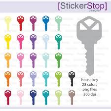 House Key Icon Digital Clipart In