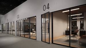 Stylish Aluminum Glass Partitions From
