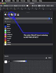 Apple Color Picker Panel Is Missing