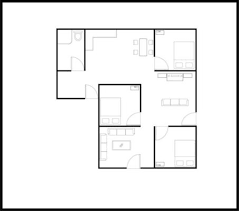 Architectural Color Floor Plan For Two
