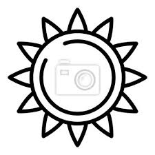 Big Sunflower Icon Outline Big