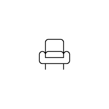 Chair Tufted Vector Icon One
