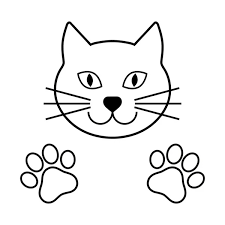 Cat Head Silhouette Vector Images