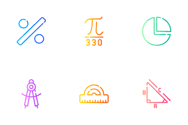 84 Math Game Gradient Icons Free In