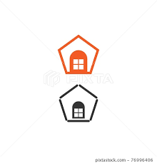House Icon Logo Simple Design Template