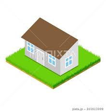 Small House Icon Isometric