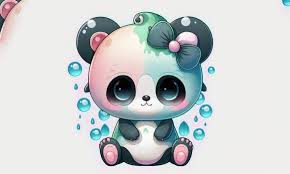 Cute Panda Kawaii Clipart Graphic By