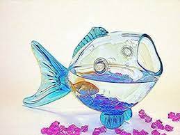 Glass Fish Shaped Fish Bowls