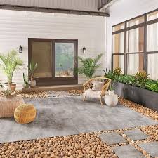 Gorgeous Pebbles For Garden Patio Design