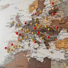 Buy Push Pin World Map To Mark Places
