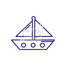 Sailboat Icon Design Boat Nautical