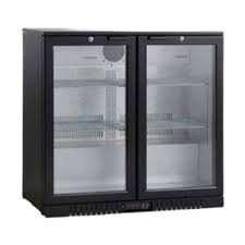 Double Glass Sliding Door Back Bar Cooler