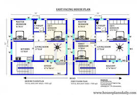 30x30 East Vastu House Plan