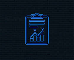 Neon Light Project Management Icon