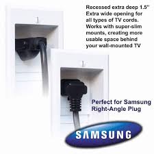In Wall Power Connection Kit With Single Power And Cable Management For Wall Mounted Hdtv One Ck