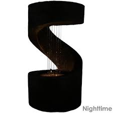 Sunnydaze Decor 13 Winding Showers Tabletop Water Fountain With Led Light