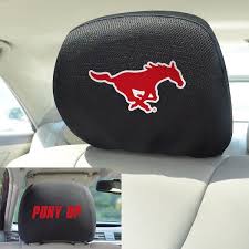 Fanmats Smu Mustangs Embroidered Head
