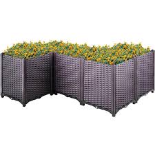 Vevor Plastic Raised Garden Bed Set Of