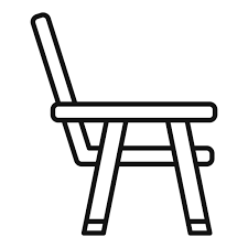 Beach Chair Icon Outline Vector Home