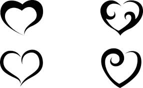 Heart Shapes Icon Set Design