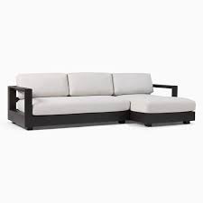 Telluride Aluminum Outdoor 113in 2 Piece Sectional Dark Bronze West Elm