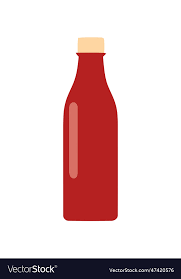 Glass Bottle With Cap Vector Image