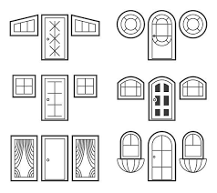 Window And Door Icons Set