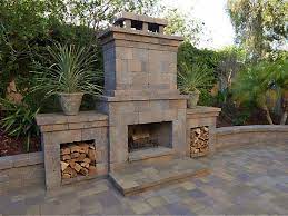 Outdoor Fireplaces From System Pavers