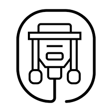 Vga Cable Icon Vector Ilration