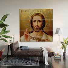 Christ Icon Wood Wall Art By