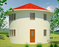 2 Story Earthbag Roundhouse Natural
