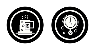 Coffee Cup And Wall Clock Icon 32661803