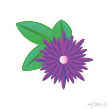 Purple Flower Detailed Style Icon