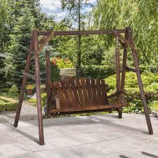 Outsunny 6 5 Swing Outdoor Rustic