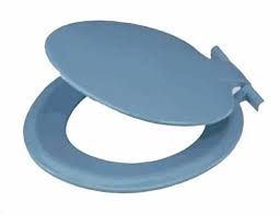 Plastic Ewc Blue Toilet Seat Cover