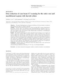 dose reduction of cone beam ct scanning