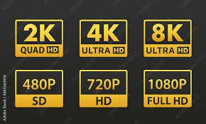 8k Ultra Hd Icon 4k Ultra Hd 2k Quad