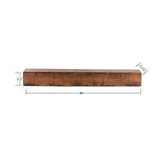Dogberry Collections Rustic Fireplace Shelf Mantel Aged Oak 36 In X 6 25 In Rustic